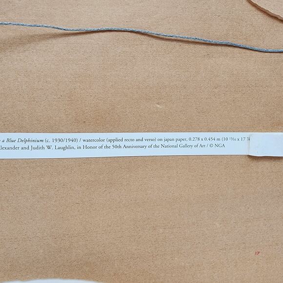 Emil Nolde Watercolor Red Yellow Poppies Blue Delphinium 1930 Japan 16x12" Repro - Picture 11 of 11